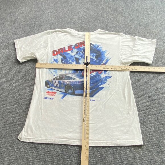 Chase Authentics Dale Jr. NASCAR T-Shirt Mens L Double Sided Big Graphics Racing - Picture 7 of 10